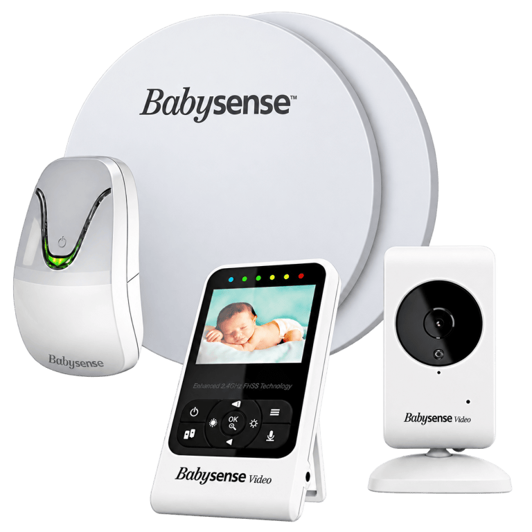 Babysense 24R légzésfigyelő és videós bébiőr szett két érzékelőlappal