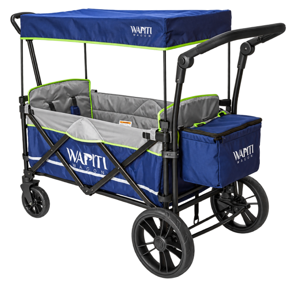 Wapiti kétszemélyes testvérkocsi kék-szürke huzattal